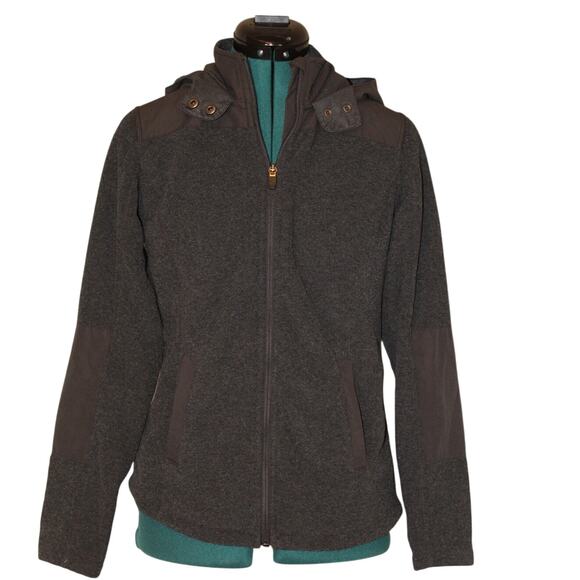 Eddie Bauer Charcoal Gray Hooded Full-Zip Jacket Women’s XS - Picture 2 of 5